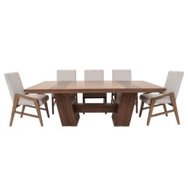 Comedor Belmont Rectangular de Madera Para 8 Personas