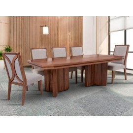 Comedor Harper Rectangular de Madera Para 8 Personas