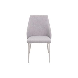 Silla Tribeca De Metal De Tela Gris