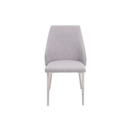 Silla Tribeca De Metal De Tela Gris