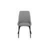 Silla Atticus De Tacto Piel Color Gris