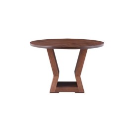 Mesa De Madera Redonda Sorrento De Madera Tzalam Natural Para 4 Personas