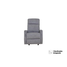 Sillón Reclinable con Mecedora Floyd Manual de Tela Color Gris